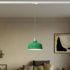 Coppa pendant lamp with shade and rail adapter