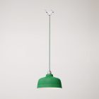 Coppa pendant lamp with shade and rail adapter