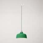 Coppa pendant lamp with shade and rail adapter