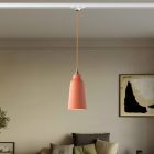 Suspended lamp Bottiglia with shade and rail adapter