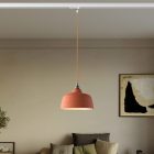 Coppa pendant lamp with shade and rail adapter