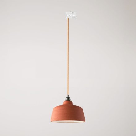 Coppa pendant lamp with shade and rail adapter