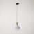 Metal rail-mounted pendant lamp in contrasting design
