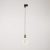 Suspended lamp with knurled aluminum lamp holder for rail
