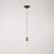 Suspended lamp with knurled aluminum lamp holder for rail
