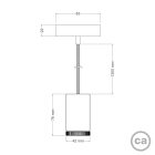 Mini Spotlight GU1d0 single-lamp pendant lamp