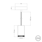 Mini Spotlight GU1d0 single-lamp pendant lamp