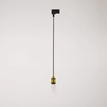 Vintage lamp with braided cable