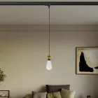 Vintage lamp with braided cable