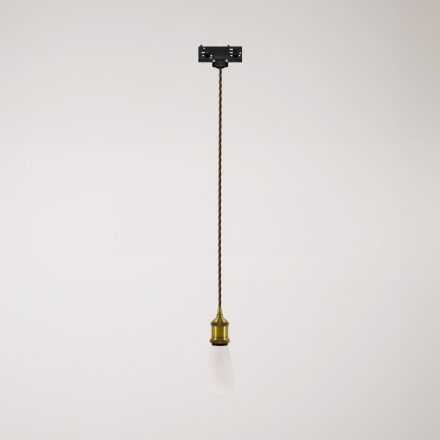 Vintage lamp with braided cable