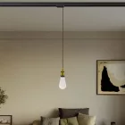 Vintage lamp with braided cable