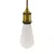 Suspended lamp with twisted textile cable and aluminum lamp holder - Made in Italy