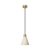  Hanging lamp with a wooden conical lampshade