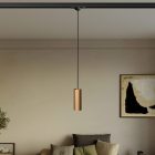 Suspended lamp Tub-E14 with shade for rail
