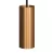 Suspended lamp with textile cable, Tub-E14 lampshade and metal details