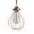 Suspended lamp with textile cable, drop-shaped lampshade and metal details - Made in Italy - Bulb included
