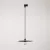 Rail-mounted pendant lamp UFO with double-sided wooden shade