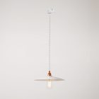 Suspended lamp with ceramic shade Piatto