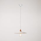 Suspended lamp with ceramic shade Piatto