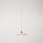 Suspended lamp with ceramic shade Piatto