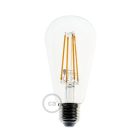 Suspended lamp with textile cable, ceramic lampshade and metal details - Made in Italy - Bulb included