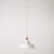Ceramic pendant lamp for rail, with Industriale lampshade