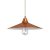 Suspended lamp with textile cable, Swing lampshade and metal details - Made in Italy - Bulb included