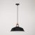 Ceramic pendant lamp for rail, with Harbour lampshade