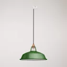 Ceramic pendant lamp for rail, with Harbour lampshade