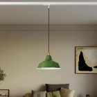 Bistrot pendant lamp with rail bracket