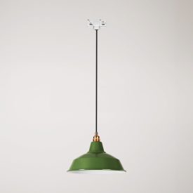 Bistrot pendant lamp with rail bracket