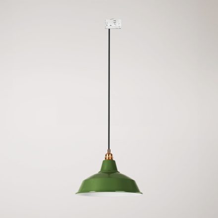 Bistrot pendant lamp with rail bracket