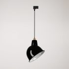 Suspended lamp with Broadway shade