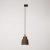 Suspended lamp with Vaso shade and rail adapter