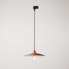Suspended lamp with ceramic shade Piatto