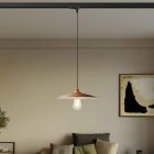 Suspended lamp with ceramic shade Piatto