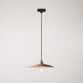 Suspended lamp with ceramic shade Piatto