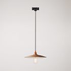 Suspended lamp with ceramic shade Piatto