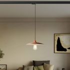 Suspended lamp with ceramic shade Piatto
