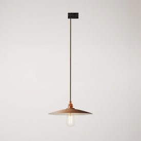 Suspended lamp with ceramic shade Piatto