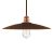  Hanging lamp with textile cable, ceramic plate lamp shade and metal details - Made in Italy - With bulb
