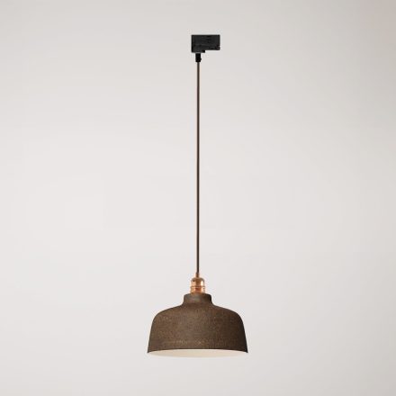 Coppa pendant lamp with shade and rail adapter