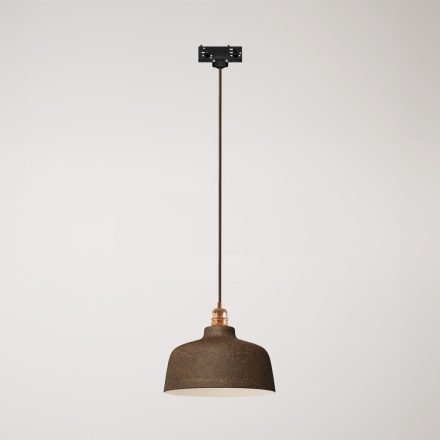 Coppa pendant lamp with shade and rail adapter