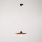 Suspended lamp with ceramic shade Piatto