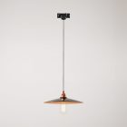 Suspended lamp with ceramic shade Piatto