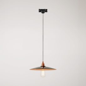 Suspended lamp with ceramic shade Piatto