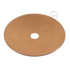 Suspended lamp with textile cable, ceramic lampshade and metal details - Made in Italy - Bulb included