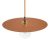 Hanging lamp with textile cable, oversized Ellepi lamp shade and metal details - Made in Italy - Including bulb