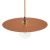 Suspended lamp with textile cable, oversized Ellepi lampshade and metal details - Made in Italy - Bulb included