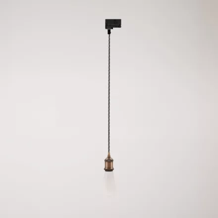 Vintage lamp with braided cable